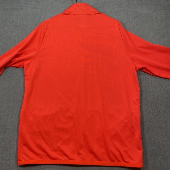 Nike Red Full-Zip Dri-Fit Jacket L Lightweight Polyester Mens Lodi High Teamwear - Picture 3 of 13